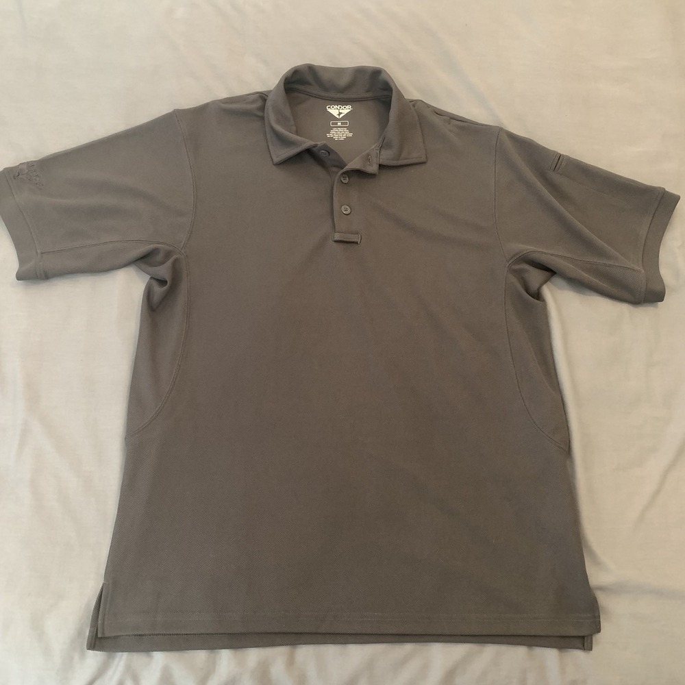 Condor Polo Shirt Mens Medium Tactical‎ Performance Golf Polyester Lightweight